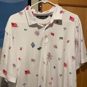 Travis Mathew XL golf polo. 4th of July themed